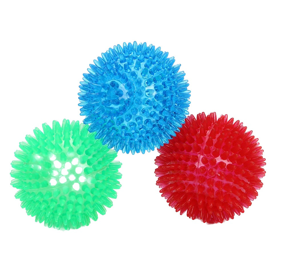 Spiky Ball Squeaky Teeth Cleaning Dog Toy Ball Toy