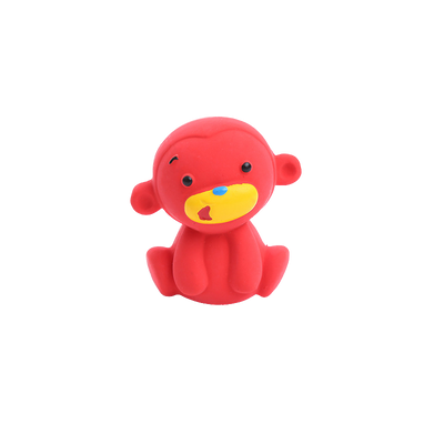 Mini Zoo Squeakers Squeaky Dog Toy - Red Monkey
