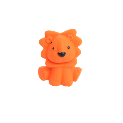 Mini Zoo Squeakers Squeaky Dog Toy - Orange Lion