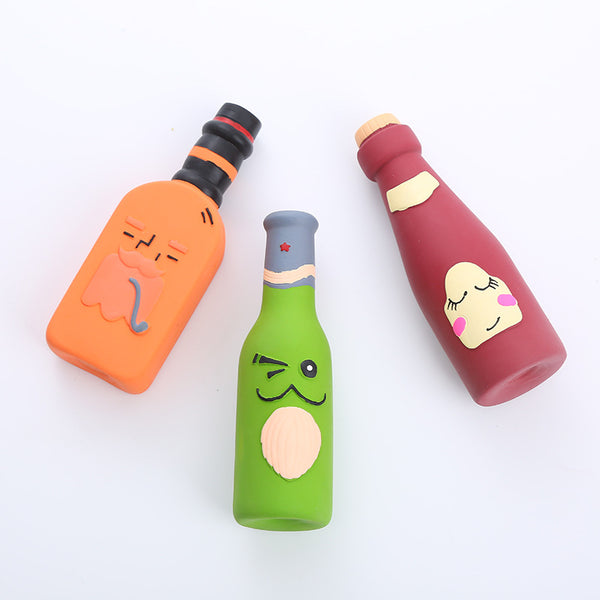 Bubbly Bottle-Shaped Squeakers Squeaky Dog Toy