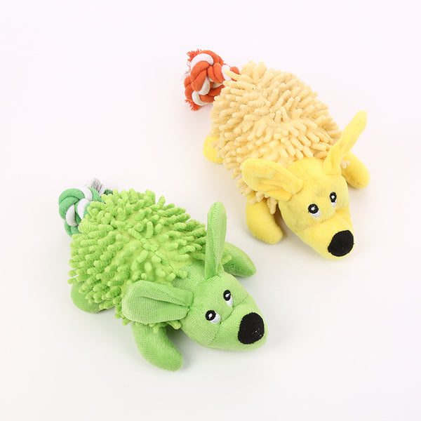 Cute Mops Plush Toy Squeaky Toy Dog Toy
