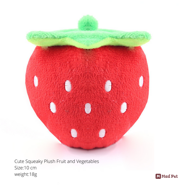 Cute Squeaky Plush Fruit and Vegetables