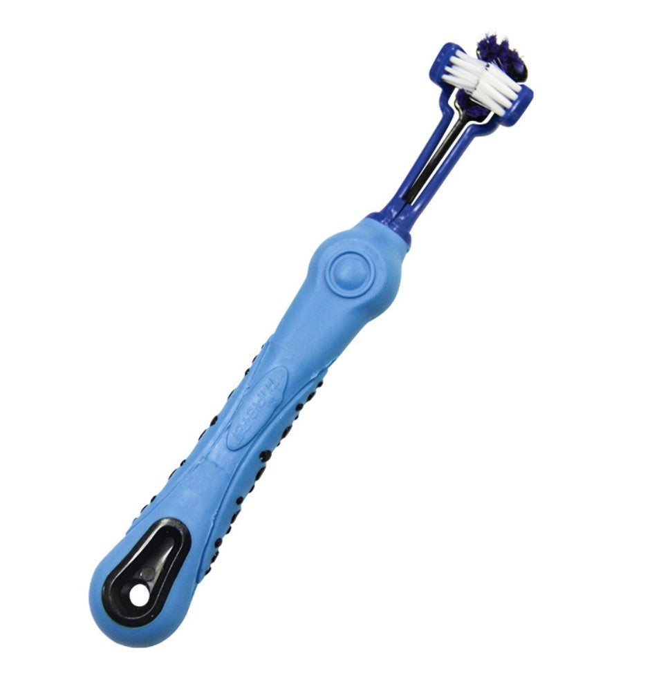 Dog Toothbrush Soft Teeth Cleanning Brush Dog Product Dog Teeth - Blue