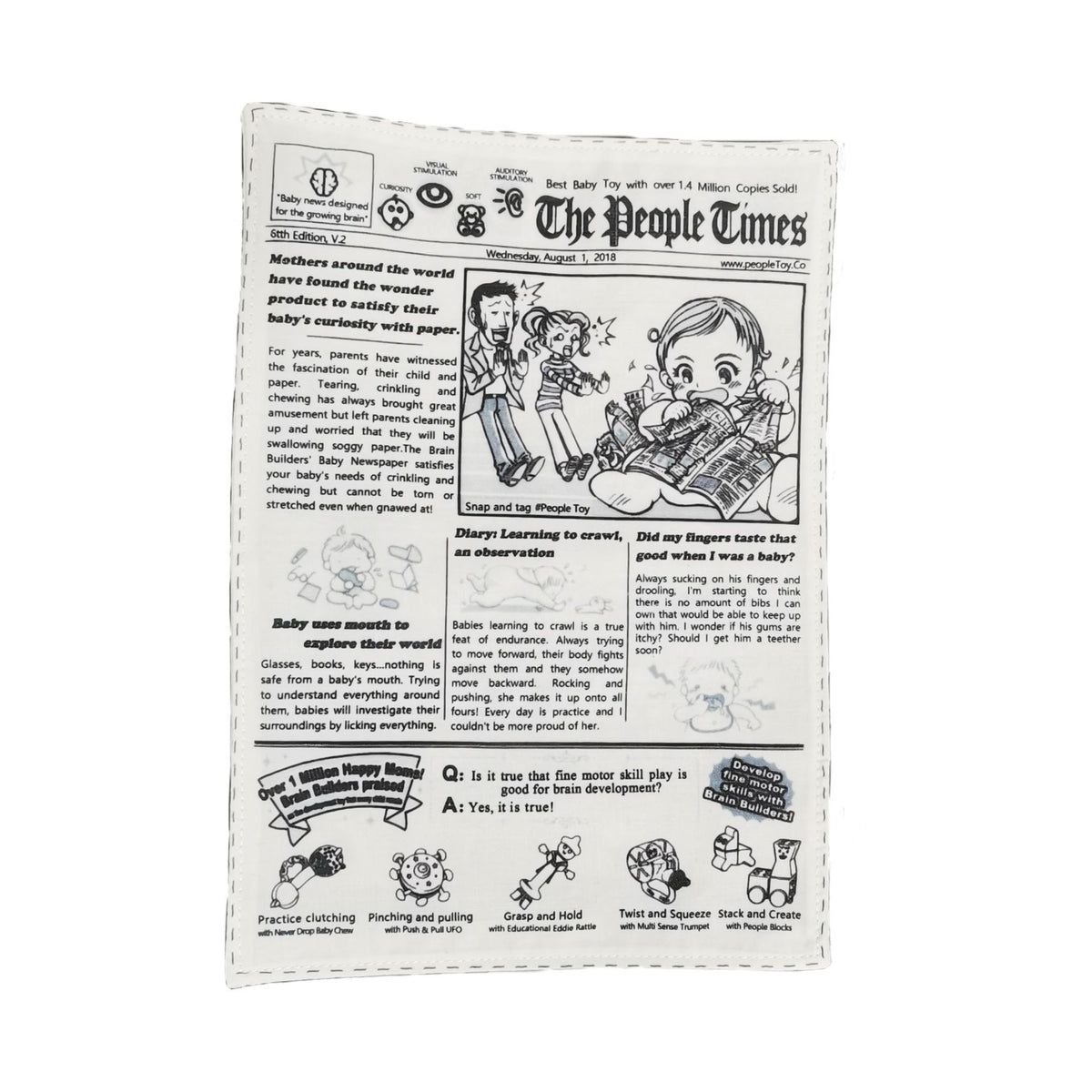 Squeaky newspaper 2024 dog toy