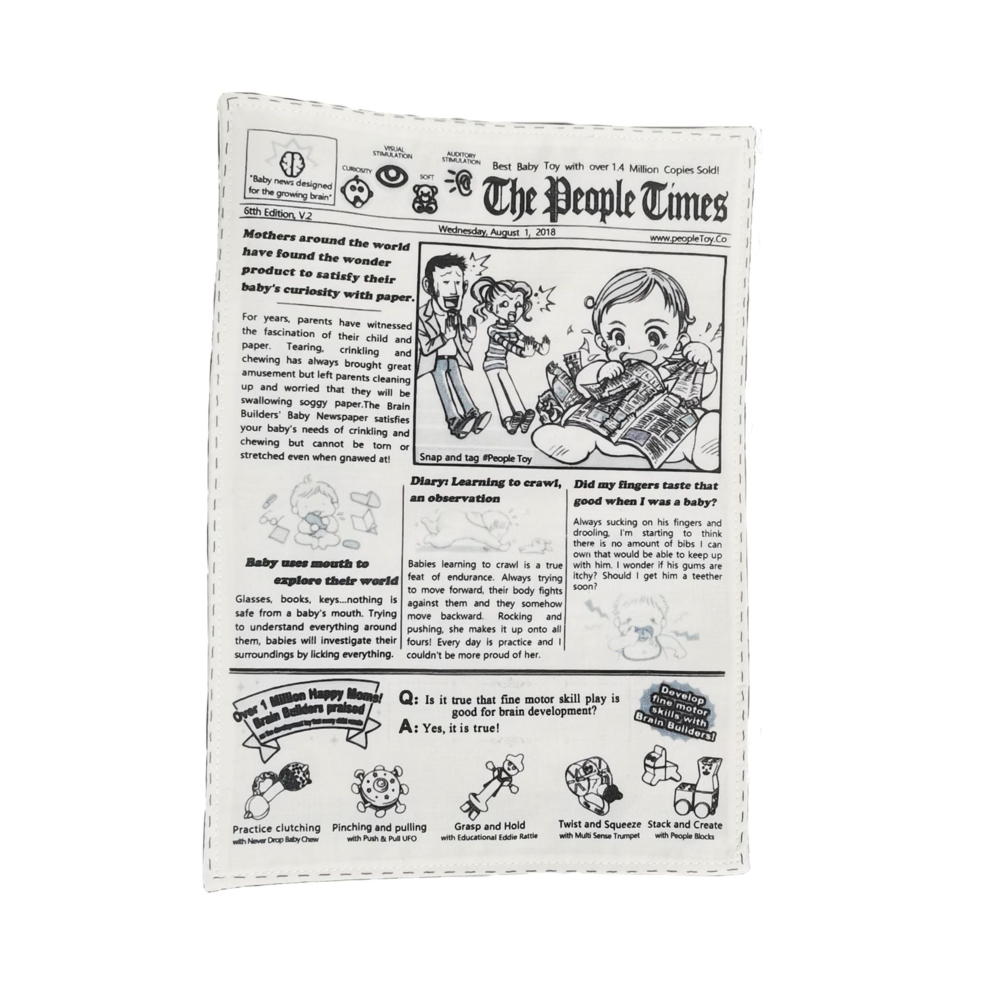 Newspaper Toy with Paper Squeaker for Dog and Cat – Mad Pet