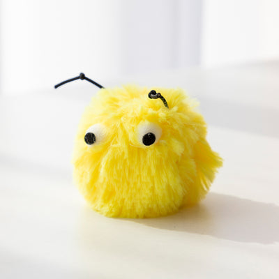 Fluffy Monster Plush Small Cute Toy Cat Toy - Yellow