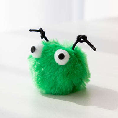 Fluffy Monster Plush Small Cute Toy Cat Toy - Green