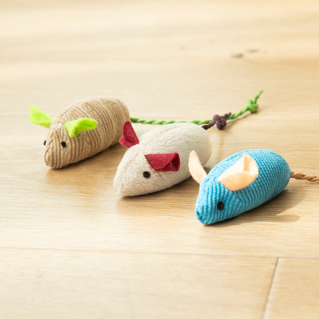 Cute Mouse Mice Cat Toy 3 pcs