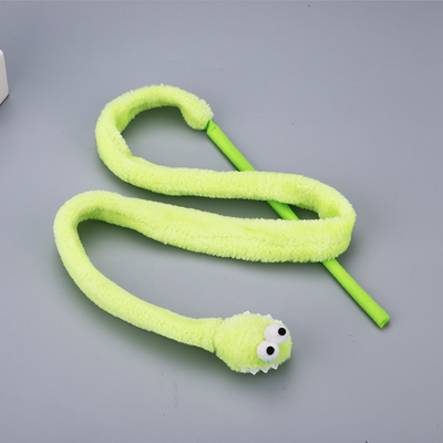 Snake Cat Teaser Wand Cute Cat Toy - Yellow