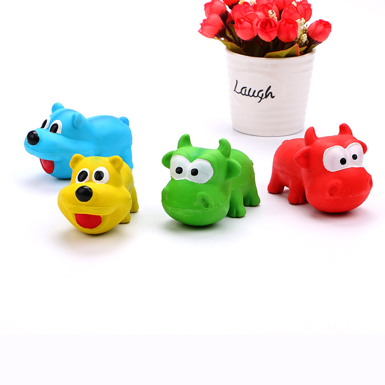 Cute Animal Latex Squeaky Dog Toy